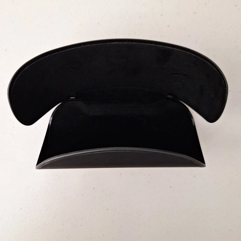 Armani Exchange Glasses Case Black Hardcase Fold Open